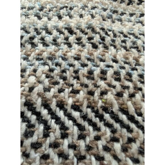 Striped Baja Hoodie Poncho XL Unisex Woven Pullover Front Pocket Made in Mexico - Picture 9 of 11